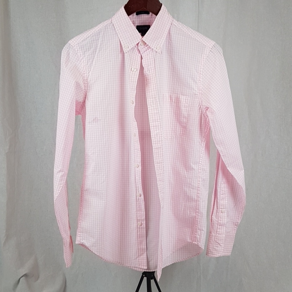 J. Crew Slim Fit Patterned Pink Shirt in XS